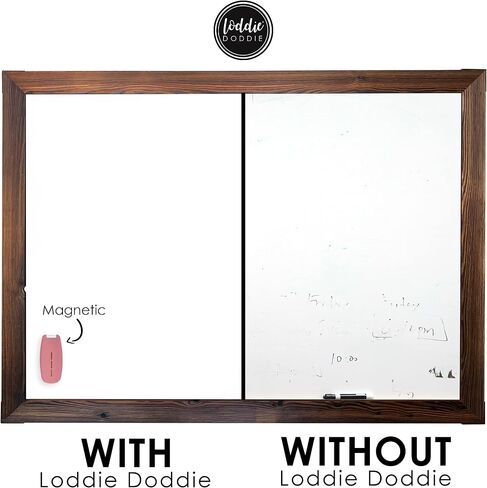 Loddie Doddie Chalkboard Cleaner Spray & Magnetic Eraser All-in-One Kit - Removes Liquid Chalk Marker & Ink from Chalk Board, Whiteboard, Dry Erase Marker Board - Dry Erase Cleaner - Chalkboard Eraser in Saudi Arabia