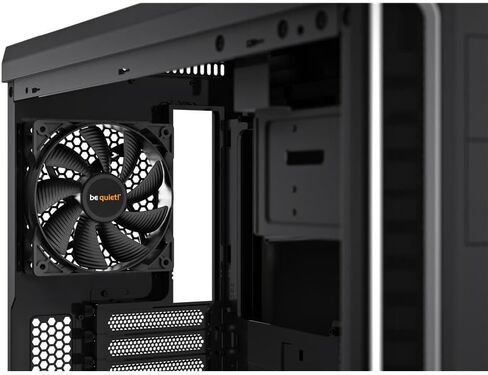 كن هادئاً! حافظة كمبيوتر Pure Base 600 ATX Midi Tower| 2 أجنحة صامتة مثبتة مسبقًا، 2 مروحتين | فضة | BG022 in Kuwait