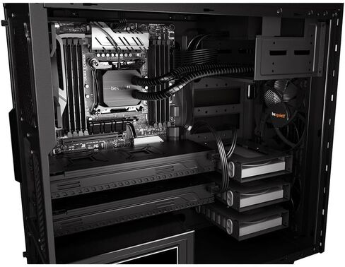 كن هادئاً! حافظة كمبيوتر Pure Base 600 ATX Midi Tower| 2 أجنحة صامتة مثبتة مسبقًا، 2 مروحتين | فضة | BG022 in Kuwait