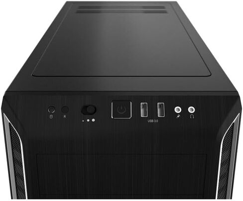 كن هادئاً! حافظة كمبيوتر Pure Base 600 ATX Midi Tower| 2 أجنحة صامتة مثبتة مسبقًا، 2 مروحتين | فضة | BG022 in Kuwait