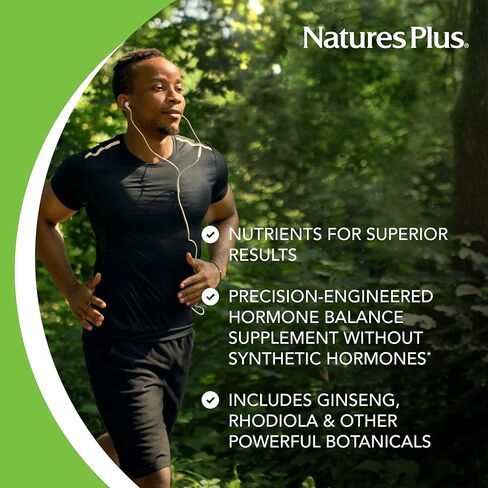 NaturesPlus Ultra T Male، إصدار ممتد - 60 قرصًا ثنائي الطبقات، عبوة من 2 - يدعم اكتساب العضلات - نباتي، خالي من الغلوتين - 60 وجبة إجمالية in Kuwait