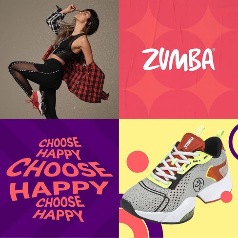 حذاء ZUMBA الرياضي الكلاسيكي Air Stomp للسيدات، حذاء رياضي للرقص منخفض الرقبة للنساء in Kuwait