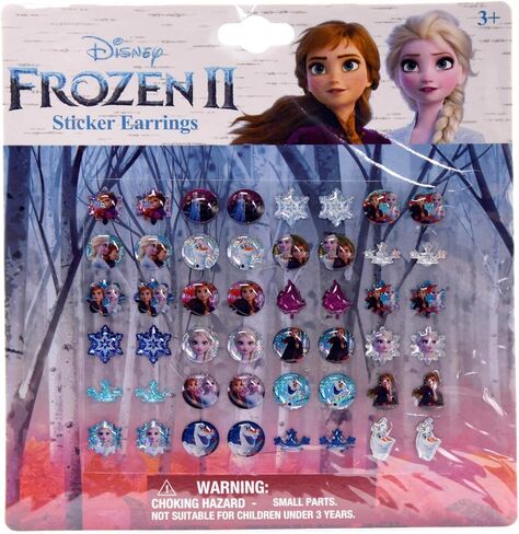 Disney Frozen Girls 24 Pair Sticker Earrings (Pack of 3) in Saudi Arabia