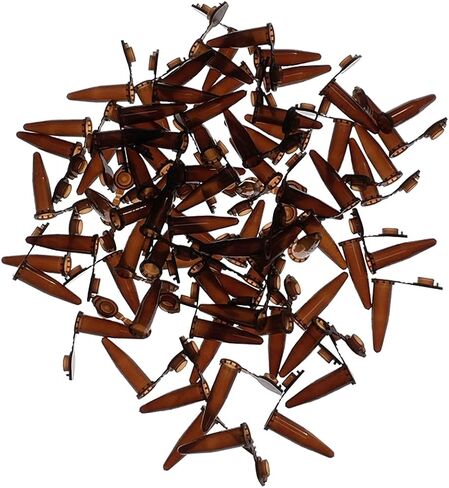 MUHWA 500 قطعة من أنابيب الطرد المركزي الدقيقة المتدرجة من مادة البولي بروبيلين مع غطاء كبس، أنابيب اختبار صغيرة 1.5 مل، قارورة عينة مخروطية الشكل للمختبر (أرجواني) in Saudi Arabia