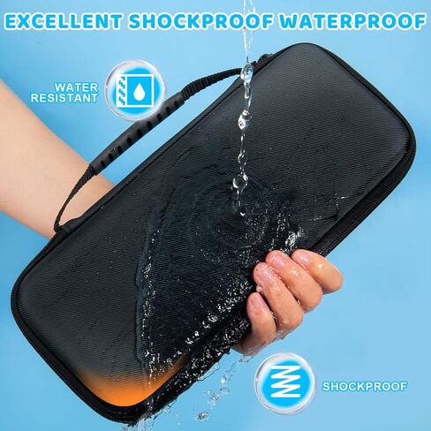 حقيبة حمل سماعة الطبيب الصلبة الكبيرة باللون الأزرق الداكن مع فتحة لبطاقة الهوية، حقيبة سماعة طبية من نسيج قطني طويل مقاومة للماء والصدمات متوافقة مع جميع سماعات الطبيب Littmann/ADC/Omron/MDF/Dixie EMS وملحقاتها (الجراب فقط) in Kuwait