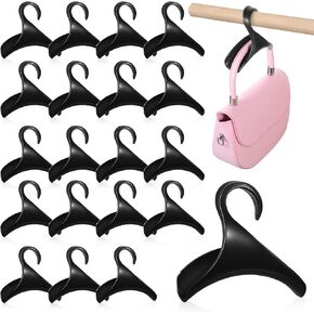 20PCS Purse Bag Hanger for Closet, Black Plastic Backpack Rack Holder Handbag Organizer Hanging Hooks for Home Storage Tote Bag Backpacks Satchels in Kuwait