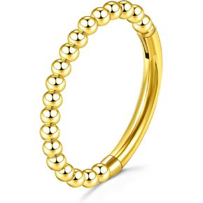 Beaded Nose Hoops for Women Men-316L Surgical Steel Hinged Nose Hoops 16G Clicker Septum Nose Ring Lip Helix Cartilage Hoop Earring Daith Rook Conch Body Piercing Jewelry 8MM 10MM in Saudi Arabia