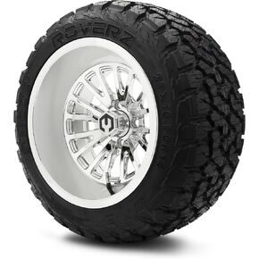 MODZ® 14x10" Assassin Black with Ball Mill Golf Cart Wheels and MODZ® Roverz (23x10.50-R14) Golf Cart Radial Tires Combo - Set of 4 in Saudi Arabia