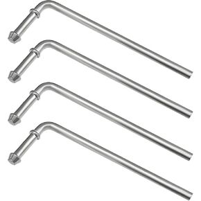 4 PCS 90 ° قضبان شماعات العادم ، 3/8 × 7.6 بوصة قضبان شماعات عالمية على مجموعة ، مجموعة قوسين قضبان ثقيلة من أجل مجموعة واسعة من أنابيب العادم in Kuwait