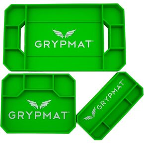 Grypmat Plus Grip Mat for Mechanics - Non-Slip Flexible Silicone Tool Tray - Tool Organizer for Tool Box - Magnetic-Free, Easy-to-Clean Tool Mat - Small, Orange in Saudi Arabia