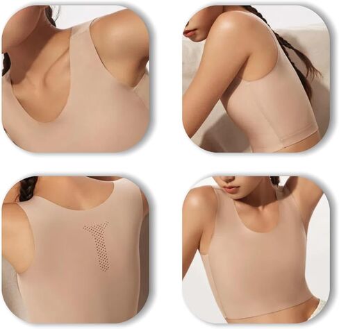Chest Binder for Women, Seamless Binder Trans, Transgender FTM Breast Binder, Breathable Binder Bra Tank Top in Saudi Arabia