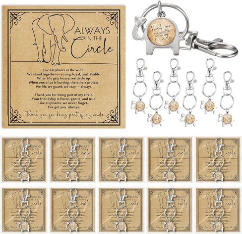 Friendsgiving Elephant Gifts for Women Friend Keychains Bulk Thank You Cards for Bestie Thanksgiving Christmas in Saudi Arabia