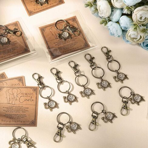 Friendsgiving Elephant Gifts for Women Friend Keychains Bulk Thank You Cards for Bestie Thanksgiving Christmas in Saudi Arabia
