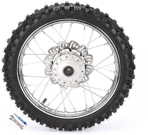 14" 12" Complete Front & Rear Wheel Assembly Set 60/100-14 & 80/100-12 Tire Rim Wheel with Brake Rotors, 420 Sprocket for Dirt Bike KX65 XR70 110cc 125cc Pit Bike in Saudi Arabia