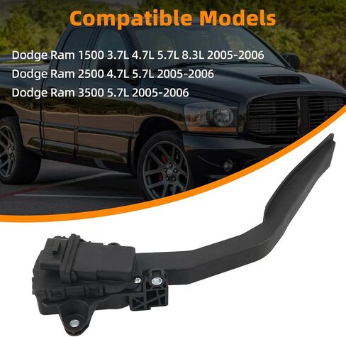 Electronic Accelerator Gas Pedal Assembly with Bracket Position Sensor Compatible with 2005 2006 Dodge Ram 1500 2500 3500 Replace 53032753AC 53032753AB 53032794AB in Saudi Arabia