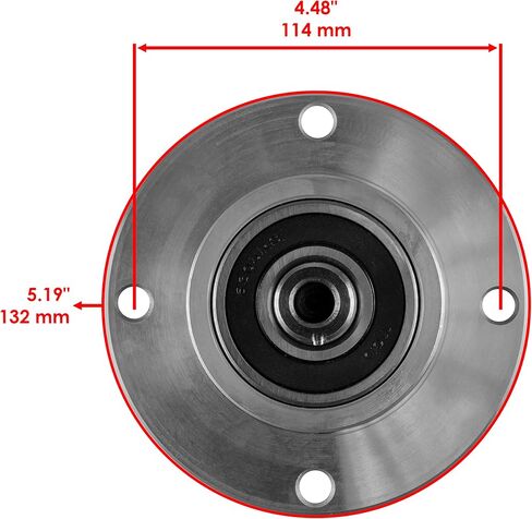 Caltric Spindle Assembly Compatible with Bad Boy ZT Avenger 54" 60" Deck 2020-2022 in Saudi Arabia
