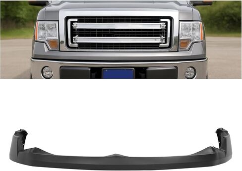 غطاء الوفير العلوي الأمامي في Kuafu متوافق مع 2009-2014 Ford F150 F-150 W/O فتح العجلة PP PP Plastic Planted Matte Black Placet in Saudi Arabia