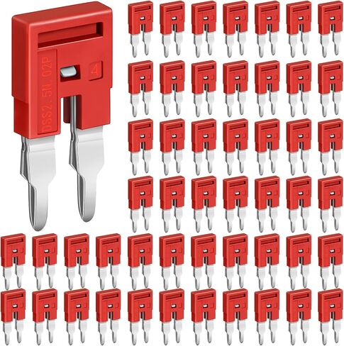 Saysurey 20 Pcs DSS2.5N-02P DIN Rail Terminal Block Press Fit Jumper DK2.5N DK2.5N-BL, 2 Pole in Saudi Arabia