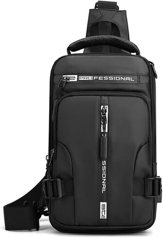 Crossbody Backpack Shoulder Bag for Men, Lightweight One Strap Motorcycle Bag in Saudi Arabia