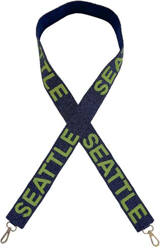 Seattle Blue Beaded Prest Letters Green Letters 49 "Length Pro Football Stadium معتمد in Saudi Arabia