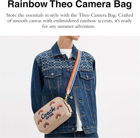 Theo Camera Bag in Rainbow Print in Saudi Arabia