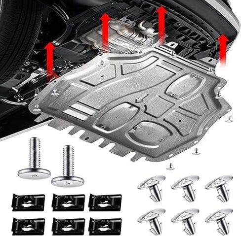 90674-ty2-A01 90105-TBA-A00 14 PCS محرك Splash Shield مجموعة أجهزة المحرك براغي الدبوس السفلى محركات Splash Shield Bolt Screwer Clip متوافق مع Honda Accord Civic مع Acura مع Acura in Saudi Arabia