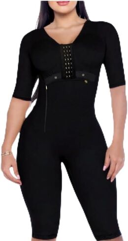 Fajas Colombianas Stage 1 Full Body Post Surgery Shapewear – Long Sleeve Compression BBL Tummy Tuck in Saudi Arabia