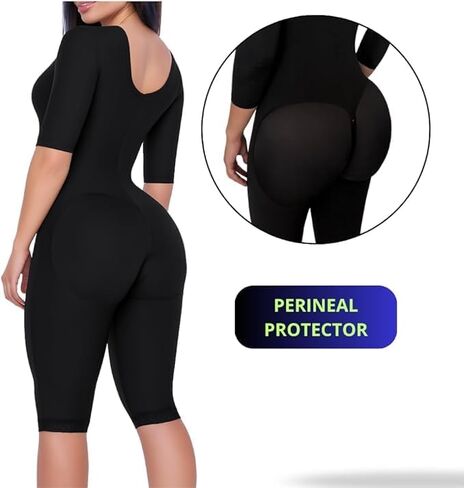 Fajas Colombianas Stage 1 Full Body Post Surgery Shapewear – Long Sleeve Compression BBL Tummy Tuck in Saudi Arabia