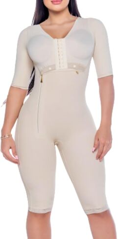 Fajas Colombianas Stage 1 Full Body Post Surgery Shapewear – Long Sleeve Compression BBL Tummy Tuck in Saudi Arabia