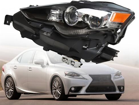 Left Headlights Compatible with 2014-2016 IS250 IS200T IS300 IS350 Replace 8118553750 8118553751 in Saudi Arabia