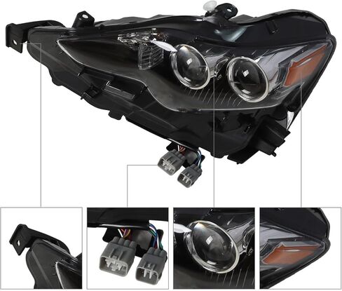 Left Headlights Compatible with 2014-2016 IS250 IS200T IS300 IS350 Replace 8118553750 8118553751 in Saudi Arabia
