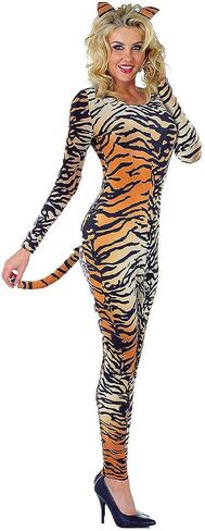 UnderWraps Women Sexy Stretch Tiger Phemsuit Costume مجموعة مع ذيل متصل وآذان مطابقة in Saudi Arabia