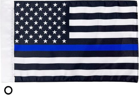 Motorcycle Flag,Thin Blue Red Green Line American Flag,Double Sided Double Stitched Motorcycle Flag 7x10 in Kuwait