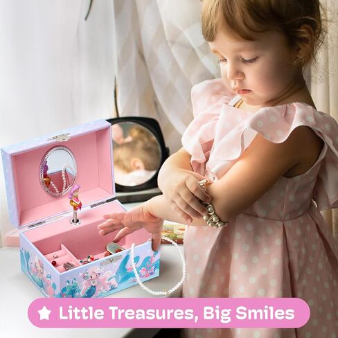 Jewelkeeper Jewelry Box for Girls - Toddler Jewlery Box - Girls Jewelry Box 6-8 - Blonde Princess Musical Jewelry Boxes, The Beautiful Dreamer Tune and Spinning Doll in Saudi Arabia