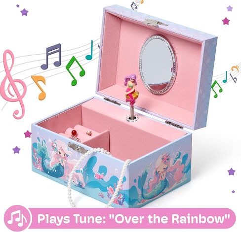 Jewelkeeper Jewelry Box for Girls - Toddler Jewlery Box - Girls Jewelry Box 6-8 - Blonde Princess Musical Jewelry Boxes, The Beautiful Dreamer Tune and Spinning Doll in Saudi Arabia
