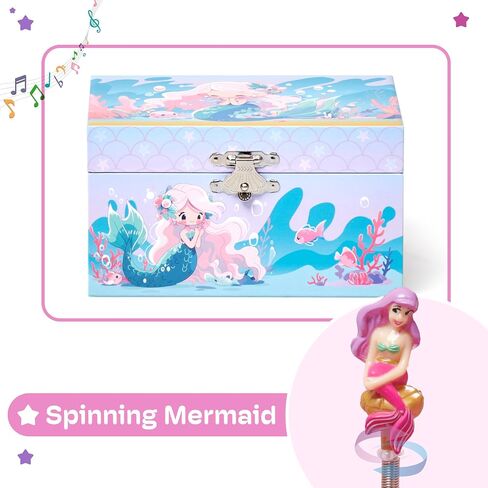 Jewelkeeper Jewelry Box for Girls - Toddler Jewlery Box - Girls Jewelry Box 6-8 - Blonde Princess Musical Jewelry Boxes, The Beautiful Dreamer Tune and Spinning Doll in Saudi Arabia