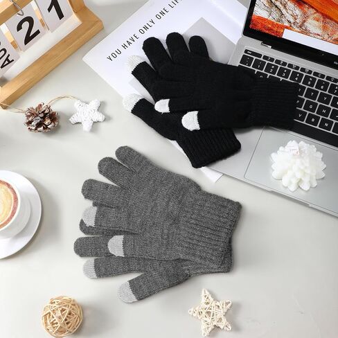 Berlune Alpaca Wool Gloves Thermal Winter Warm Touch Screen Knitted Gloves Working Running Biking Driving for Men and Women in Saudi Arabia