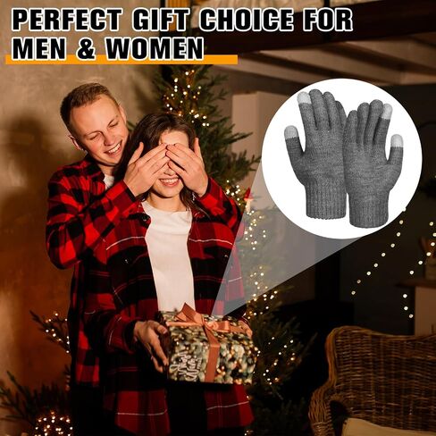 Berlune Alpaca Wool Gloves Thermal Winter Warm Touch Screen Knitted Gloves Working Running Biking Driving for Men and Women in Saudi Arabia