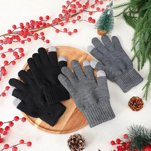 Berlune Alpaca Wool Gloves Thermal Winter Warm Touch Screen Knitted Gloves Working Running Biking Driving for Men and Women in Saudi Arabia
