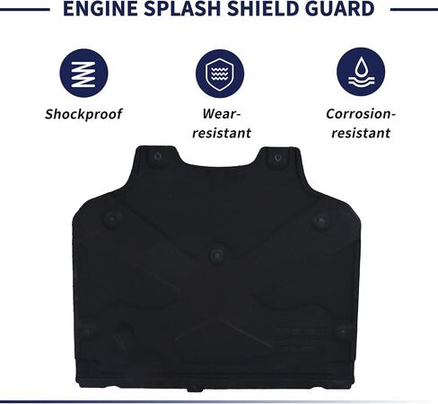 محرك Splash Shield Guard 8W0-863-822-A 8W0-863-822-B متوافق مع Audi A4 A5 S5 S5 RS5 B9 2018-2023 غطاء دعم المبرد الخلفي الخلفي الخلفي LID in Kuwait