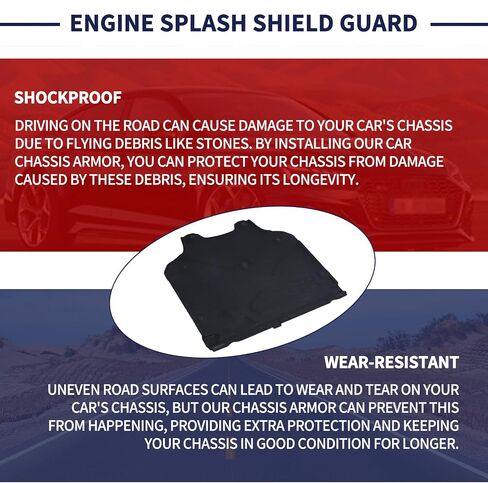 محرك Splash Shield Guard 8W0-863-822-A 8W0-863-822-B متوافق مع Audi A4 A5 S5 S5 RS5 B9 2018-2023 غطاء دعم المبرد الخلفي الخلفي الخلفي LID in Kuwait