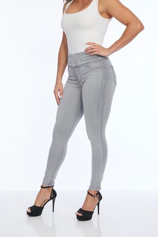 LIOR PARIS Women’s Classic Jane Skinny Jeans Ultra Stretch Denim Pull-On Waistband Super Skinny Fit Functional Back Pockets in Kuwait