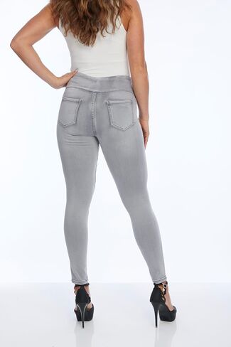 LIOR PARIS Women’s Classic Jane Skinny Jeans Ultra Stretch Denim Pull-On Waistband Super Skinny Fit Functional Back Pockets in Kuwait