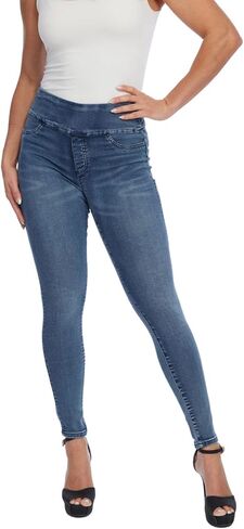 LIOR PARIS Women’s Classic Jane Skinny Jeans Ultra Stretch Denim Pull-On Waistband Super Skinny Fit Functional Back Pockets in Kuwait