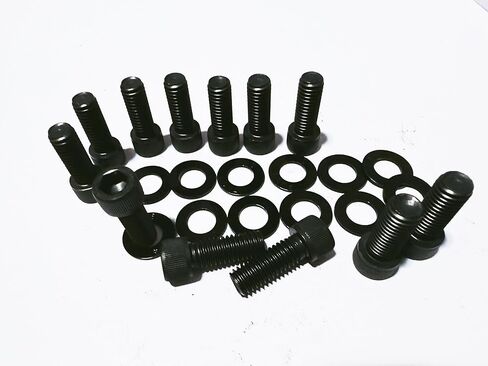 3/8 "× 1" مجموعة براغي مقبس Allen Hex لـ SBC Small Block Chevy 265 ، 283 ، 302 ، 305 ، 327 ، 350 تثبيت مشعب كمية إلى رؤوس الأسطوانات in Kuwait