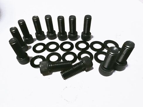 3/8 "× 1" مجموعة براغي مقبس Allen Hex لـ SBC Small Block Chevy 265 ، 283 ، 302 ، 305 ، 327 ، 350 تثبيت مشعب كمية إلى رؤوس الأسطوانات in Kuwait