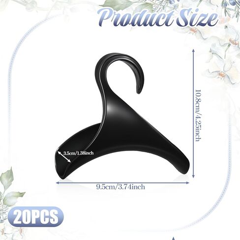 20PCS Purse Bag Hanger for Closet, Black Plastic Backpack Rack Holder Handbag Organizer Hanging Hooks for Home Storage Tote Bag Backpacks Satchels in Kuwait