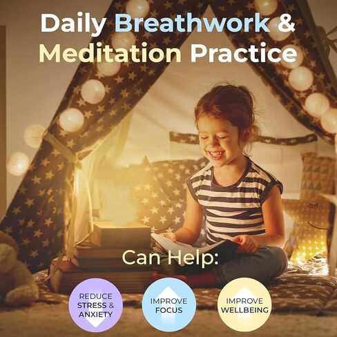 YESIE 'Breathing Ball'| Visual Meditation Tool Accessories for Mindfulness| Sound Guided| Calm Down from Stress & Anxiety Relief | Night Lamp for Adults & Kids| Sleep Aid| Remote Control in Saudi Arabia