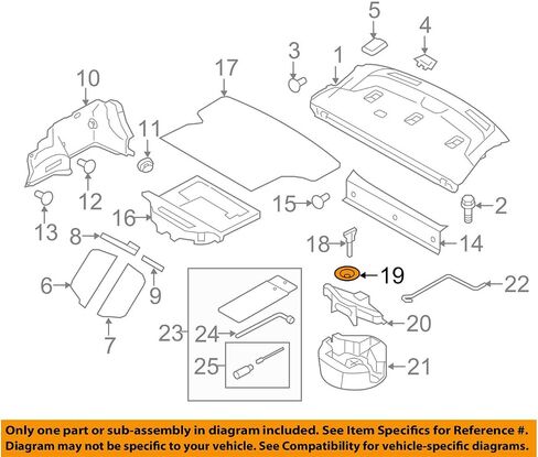 Subaru Genuine 97047FG000 حامل إطارات مؤيد ، 1 حزمة in Saudi Arabia