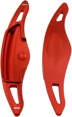 Aluminum Alloy Steering Wheel Shift Paddle Extension Sticker Auto Parts for Hyundai Sonata Hybrid(2020-2023), Tucson/Santa Cruz(2022-2024), Palisade(2023-2025) (red) in Saudi Arabia
